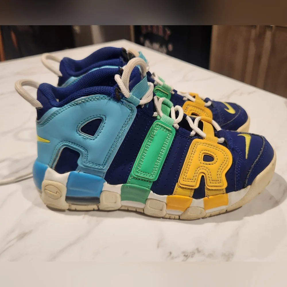 Nike Air More Uptempo PS Kaleidoscope Shoes Size 3Y - Picture 1 of 7